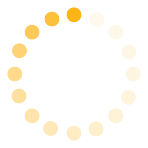 Loading spinner in orange